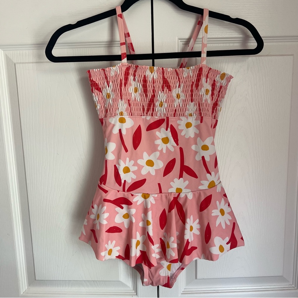 Hanna Andersson Pink/Daisy One Piece Bathing Suit